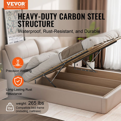 HW-3701-1500mm-90kg - 59x79" Wall Bed Lift Kit for Easy Storage