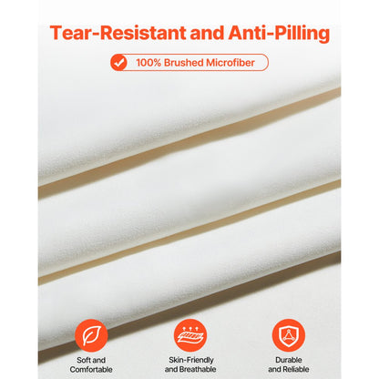 SYSH-PS01K - King Bed Sheet Set, 4-Piece, Deep Pocket Microfiber