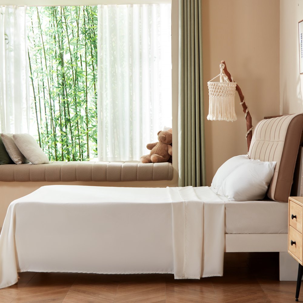 SYSH-PS01Q - Soft & Breathable 4-Piece Queen Bed Sheet Set