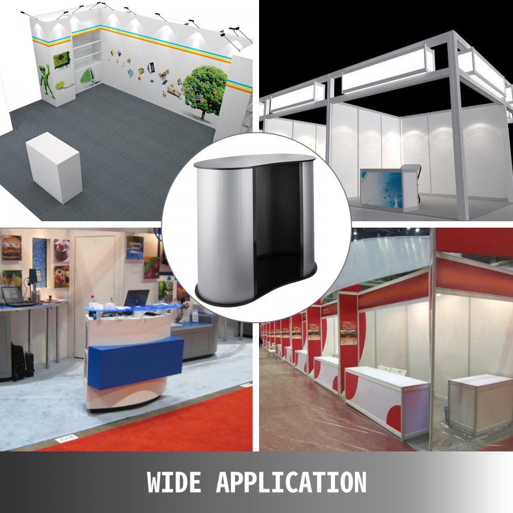 DH7-5 - Lightweight Pop-Up Trade Show Counter with Storage Bag, 36"L x 17.5"W