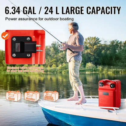 LD-YG-P24 - 6.34 Gallon High-Density Marine Fuel Tank with Gauge