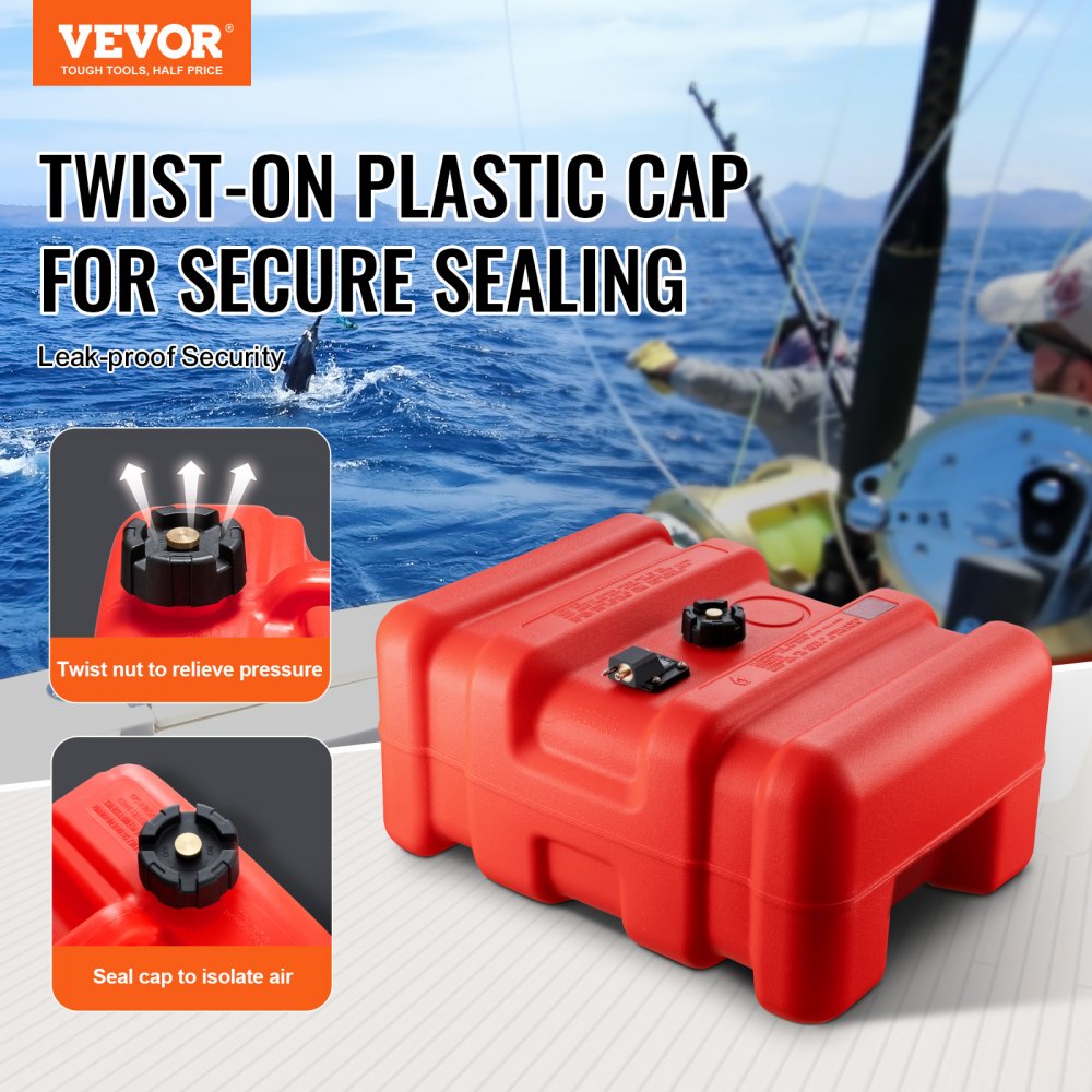 LD-YG-P55 - 14.53-Gallon Portable Marine Fuel Tank with Built-in Handles