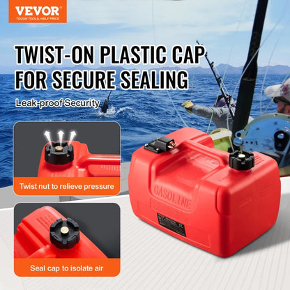 LD-YG-P12 - 3.17 Gallon Portable Marine Fuel Tank for Outboard Engines