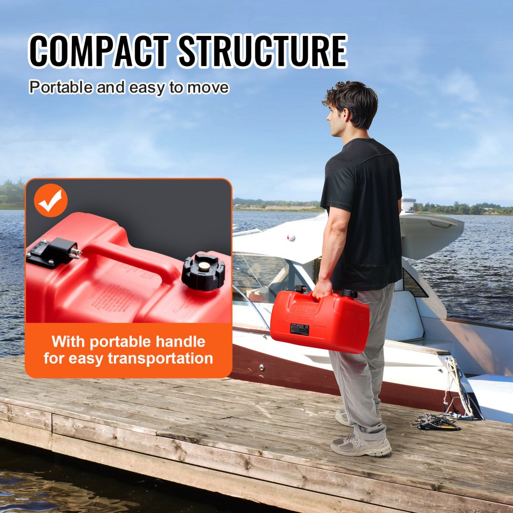 LD-YG-P12 - 3.17 Gallon Portable Marine Fuel Tank for Outboard Engines