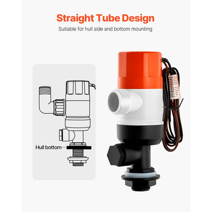 NMBP06-G1100-12pro - 12V Livewell Pump 1100GPH for Boats