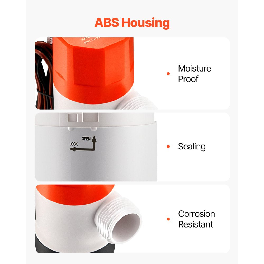 NMBP06-G1100-12pro - 12V Livewell Pump 1100GPH for Boats