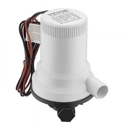 NMBP1-G1600-01A - 12V Submersible Livewell Pump, 1600 GPH Flow Rate