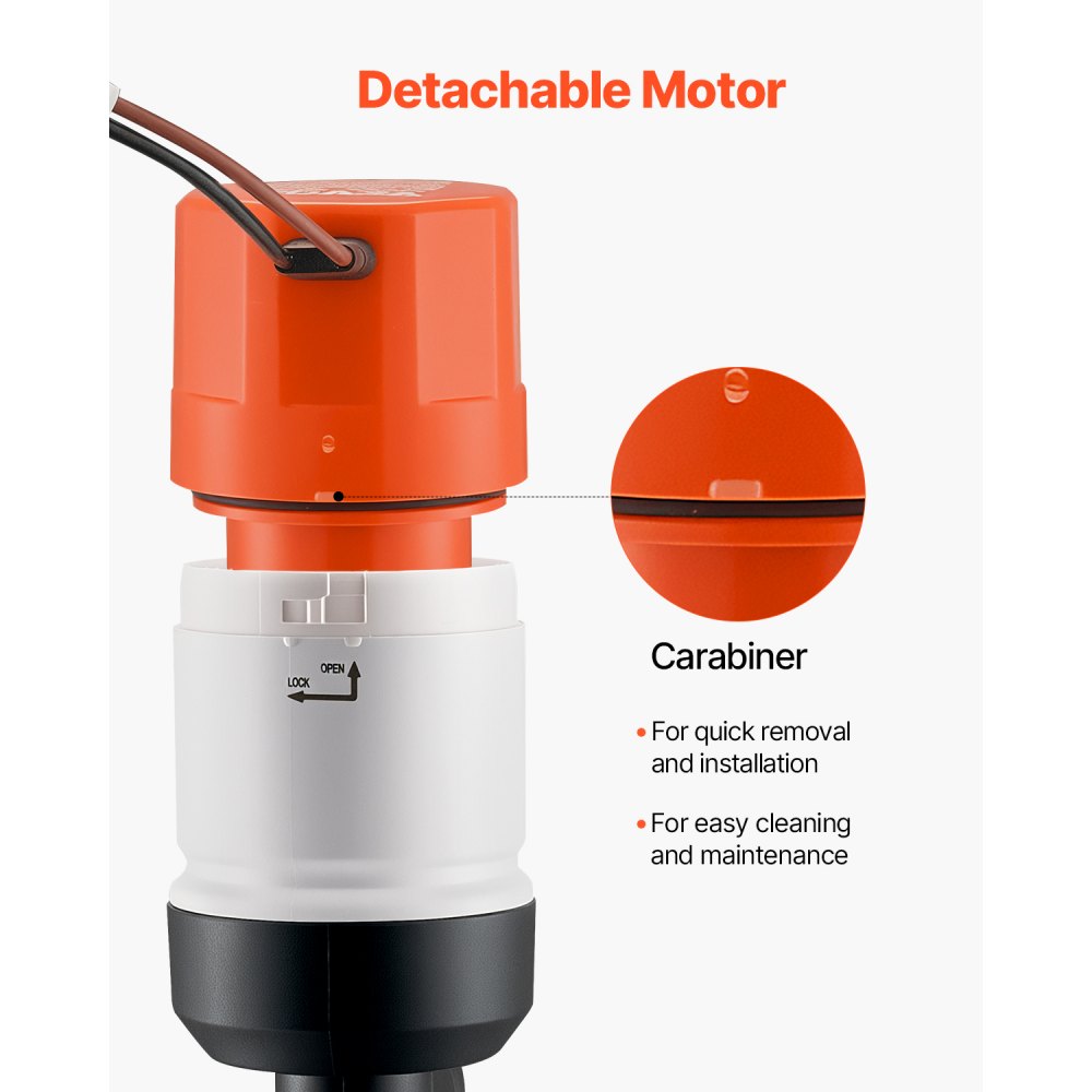 NMBP06-G500-12pro - Durable Livewell Pump 500 GPH for Boats