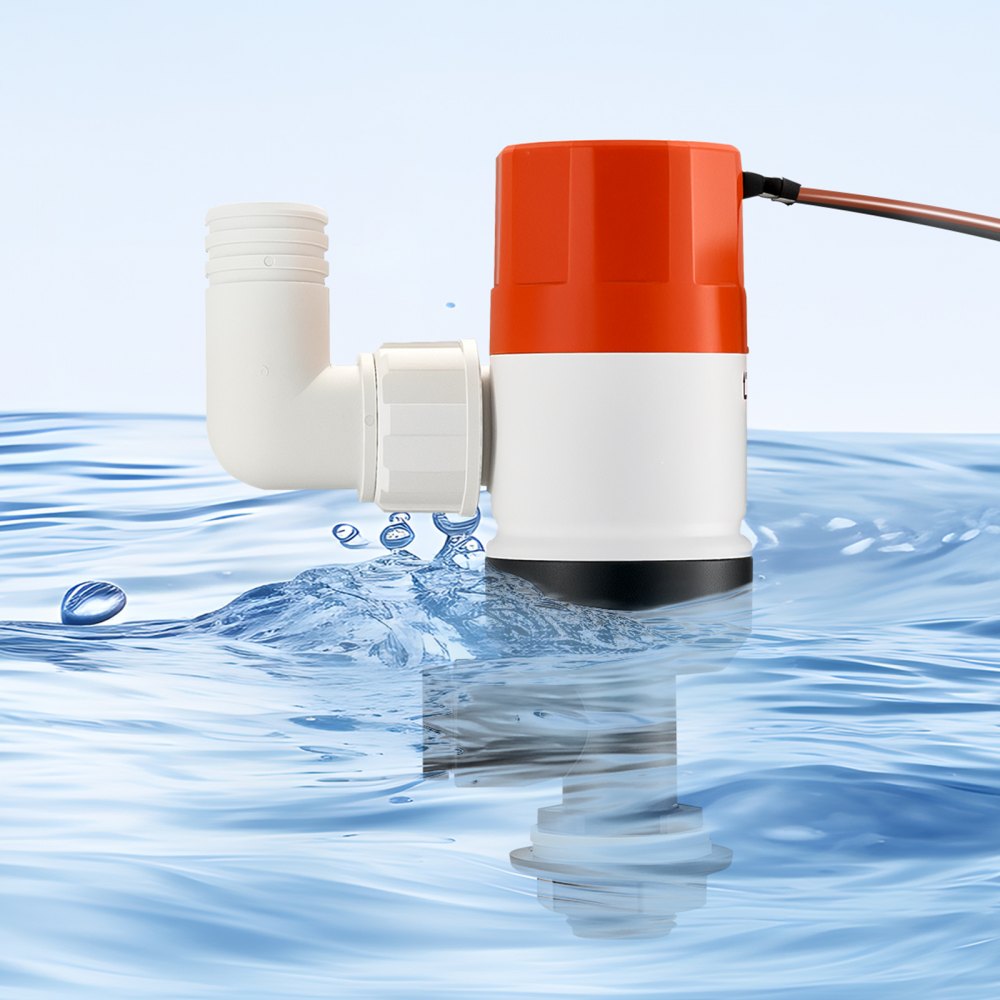 NMBP06-G800-12pro - 800 GPH Livewell Pump for Boats with Dual Inlets