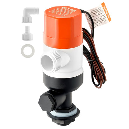 NMBP06-G800-12pro - 800 GPH Livewell Pump for Boats with Dual Inlets