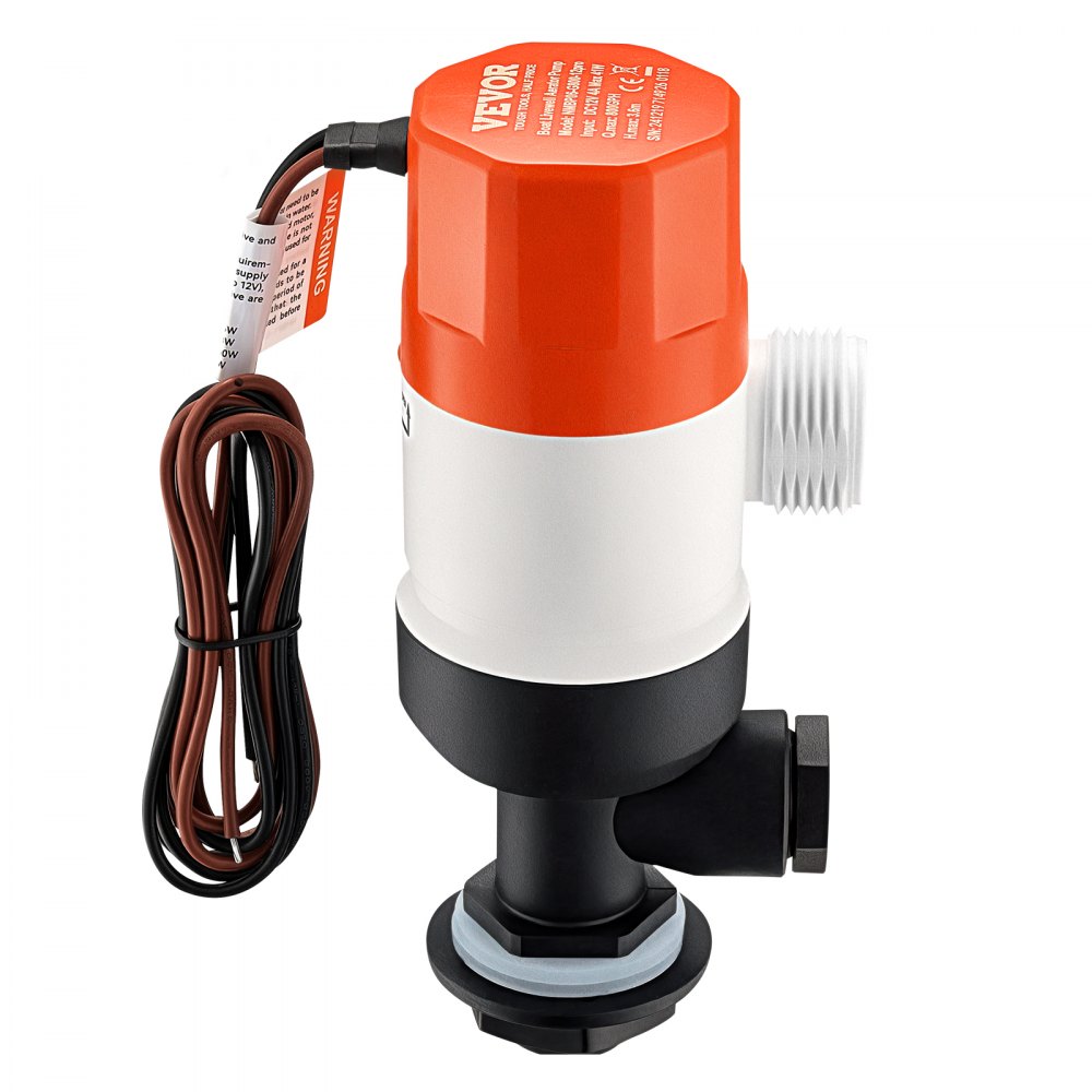 NMBP06-G800-12pro - 800 GPH Livewell Pump for Boats with Dual Inlets