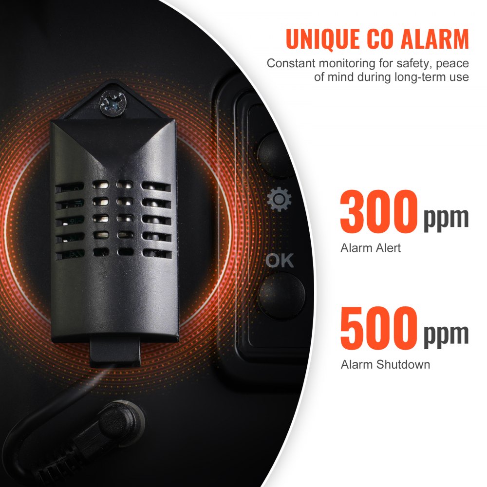 CY5002 - 8KW Portable Diesel Heater with Bluetooth, CO Monitor & Easy Setup