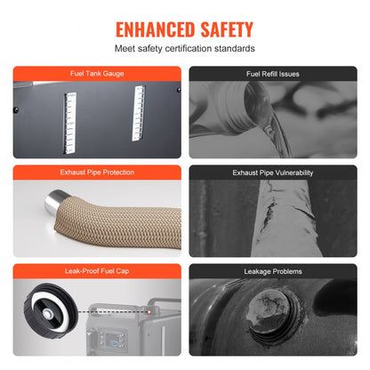 CY5002 - 8KW Portable Diesel Heater with Bluetooth, CO Monitor & Easy Setup