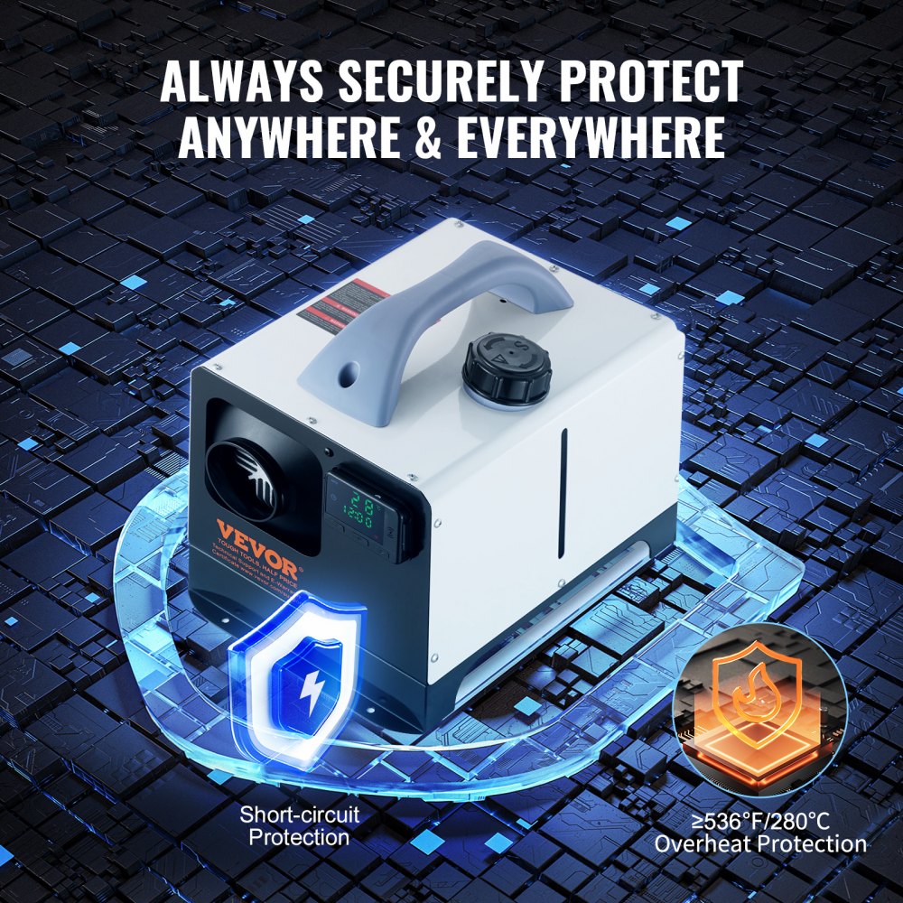 XMZ-W-D4 - Portable 5-8KW Diesel Heater for RVs and Garages with Remote Control