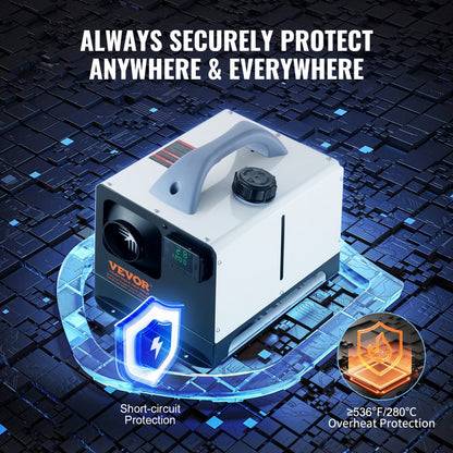 XMZ-W-D4 - Portable 5-8KW Diesel Heater for RVs and Garages with Remote Control