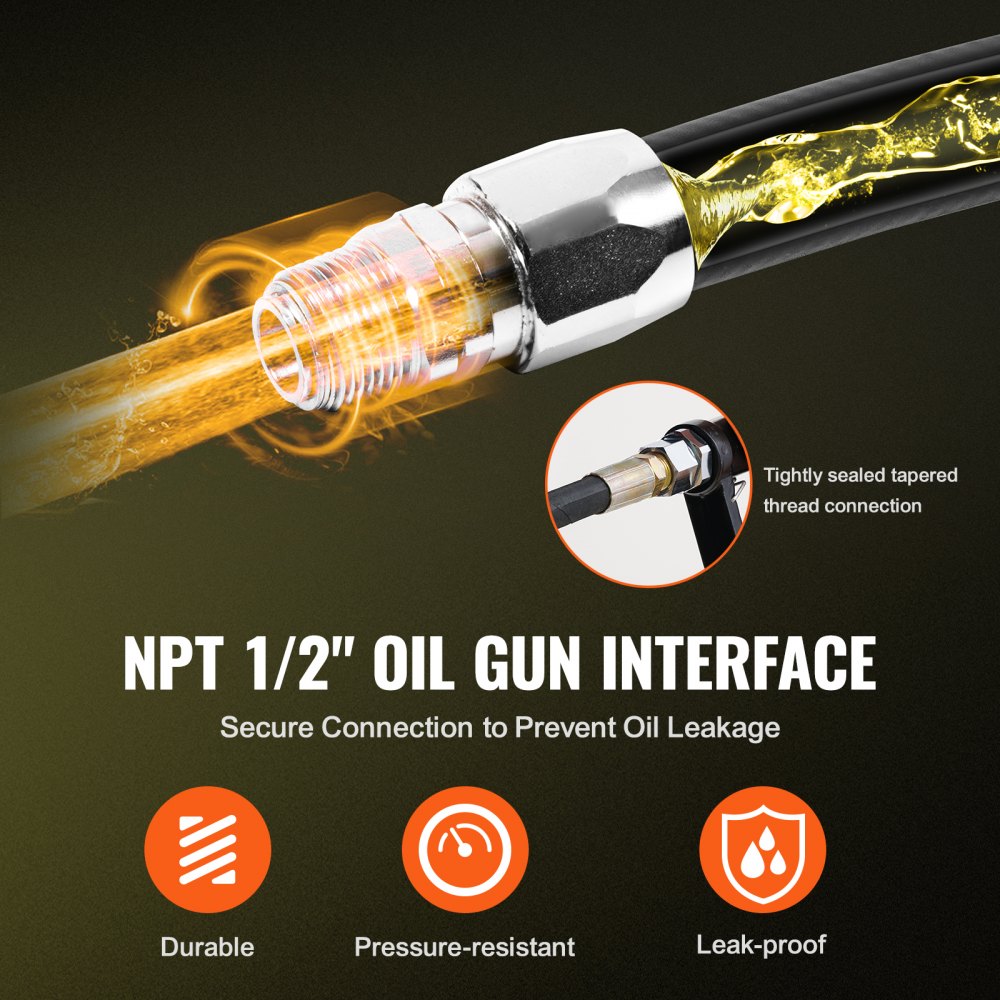 1224BT-100-1 VEVOR 1/2" x 50' Heavy-Duty Fuel Hose Reel