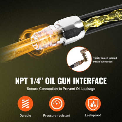 1224BT-100 - Heavy-Duty Grease Hose Reel, 1/4" x 50' for Extreme Conditions