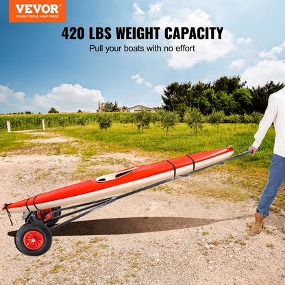 CY420 - Adjustable 96-116" Boat Trailer Dolly with 16" Tires