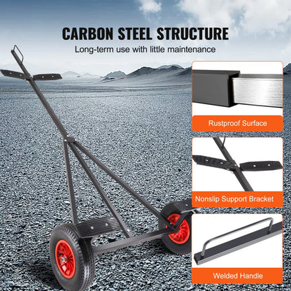 CY420 - Adjustable 96-116" Boat Trailer Dolly with 16" Tires