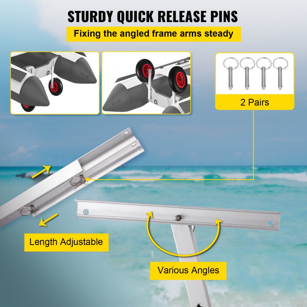 CYXSL15300 - 15" VEVOR Boat Launching Wheels with 300 lbs Capacity