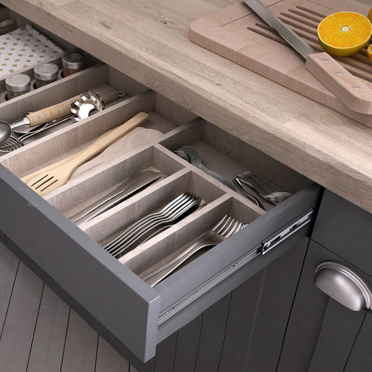4605S2.600-6 - Durable 24" Drawer Slides with Soft-Close & 100 lbs Support