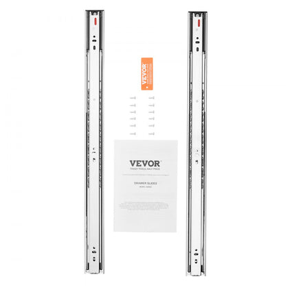 4605S2.600-6 - Durable 24" Drawer Slides with Soft-Close & 100 lbs Support