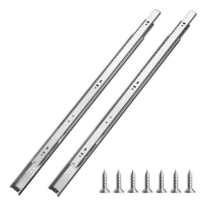 4530.600.ZC - 24" Silent Full Extension Drawer Slides, 100lbs Capacity