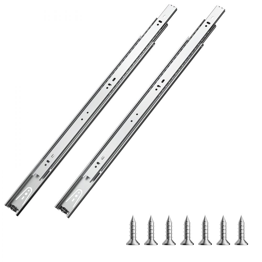 4530.500.ZC - 20" Full Extension Silent Drawer Slides, 100 lbs Capacity