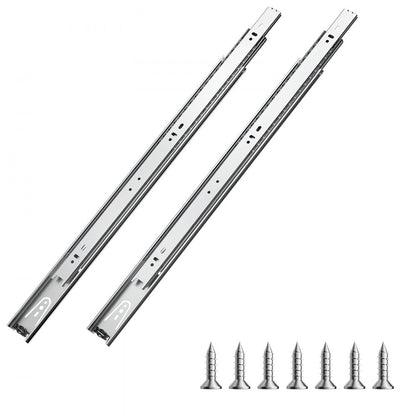 4530.500.ZC - 20" Full Extension Silent Drawer Slides, 100 lbs Capacity