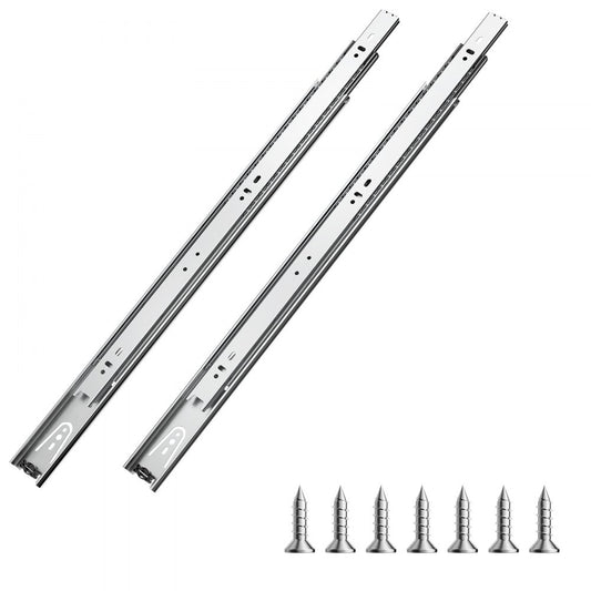 4530.500.ZC - 20" Full Extension Silent Drawer Slides, 100 lbs Capacity