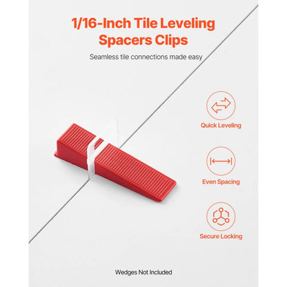 NSTY-15 - 2200pcs Tile Leveling Clips for Easy Floor & Wall Installation