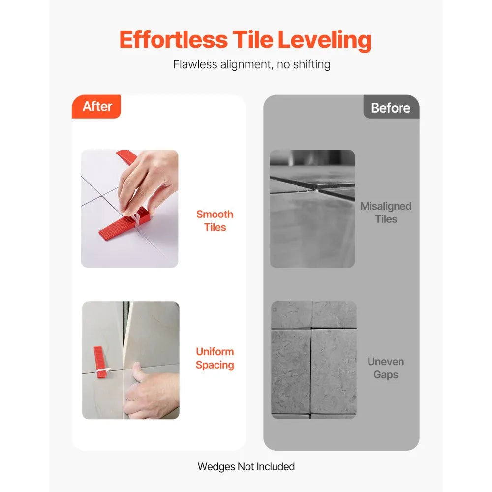 NSTY-15 - 2200pcs Tile Leveling Clips for Easy Floor & Wall Installation