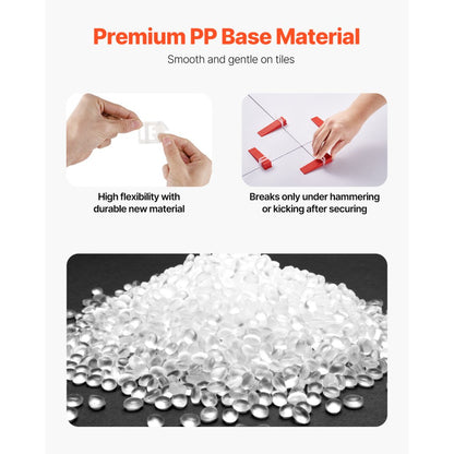 NSTY-15 - 2200pcs Tile Leveling Clips for Easy Floor & Wall Installation