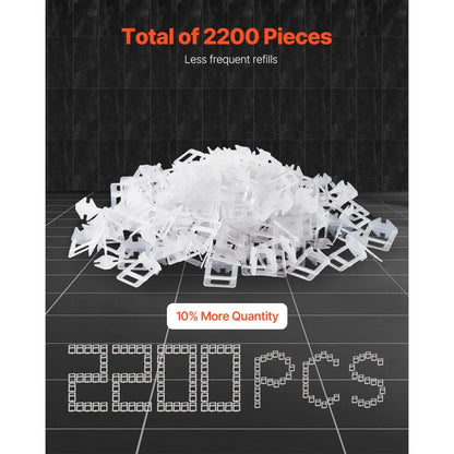 NSTY-15 - 2200pcs Tile Leveling Clips for Easy Floor & Wall Installation