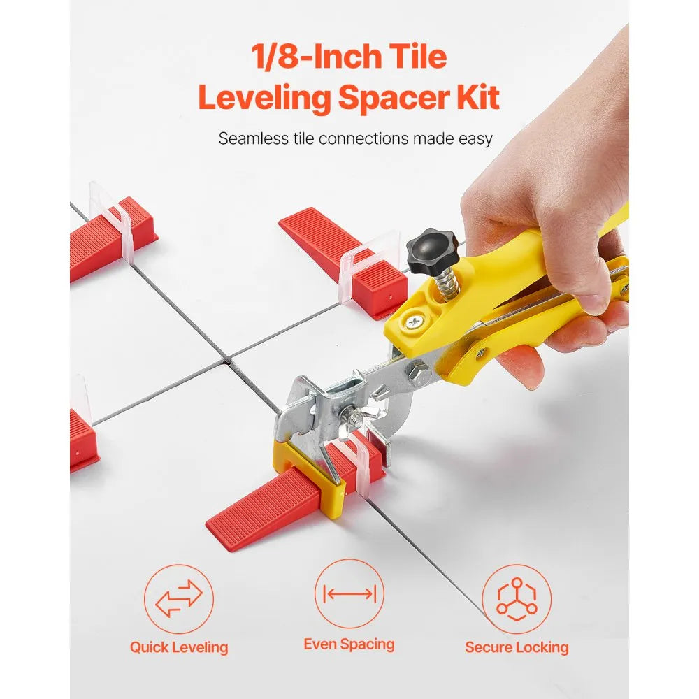 NSTY-30 - 700-Piece 1/8" Tile Leveling Kit for Easy Installation