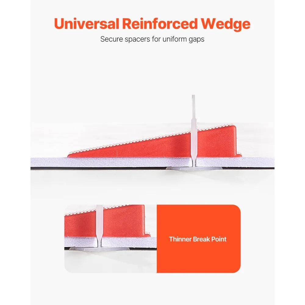 NSTY-30 - 700-Piece 1/8" Tile Leveling Kit for Easy Installation