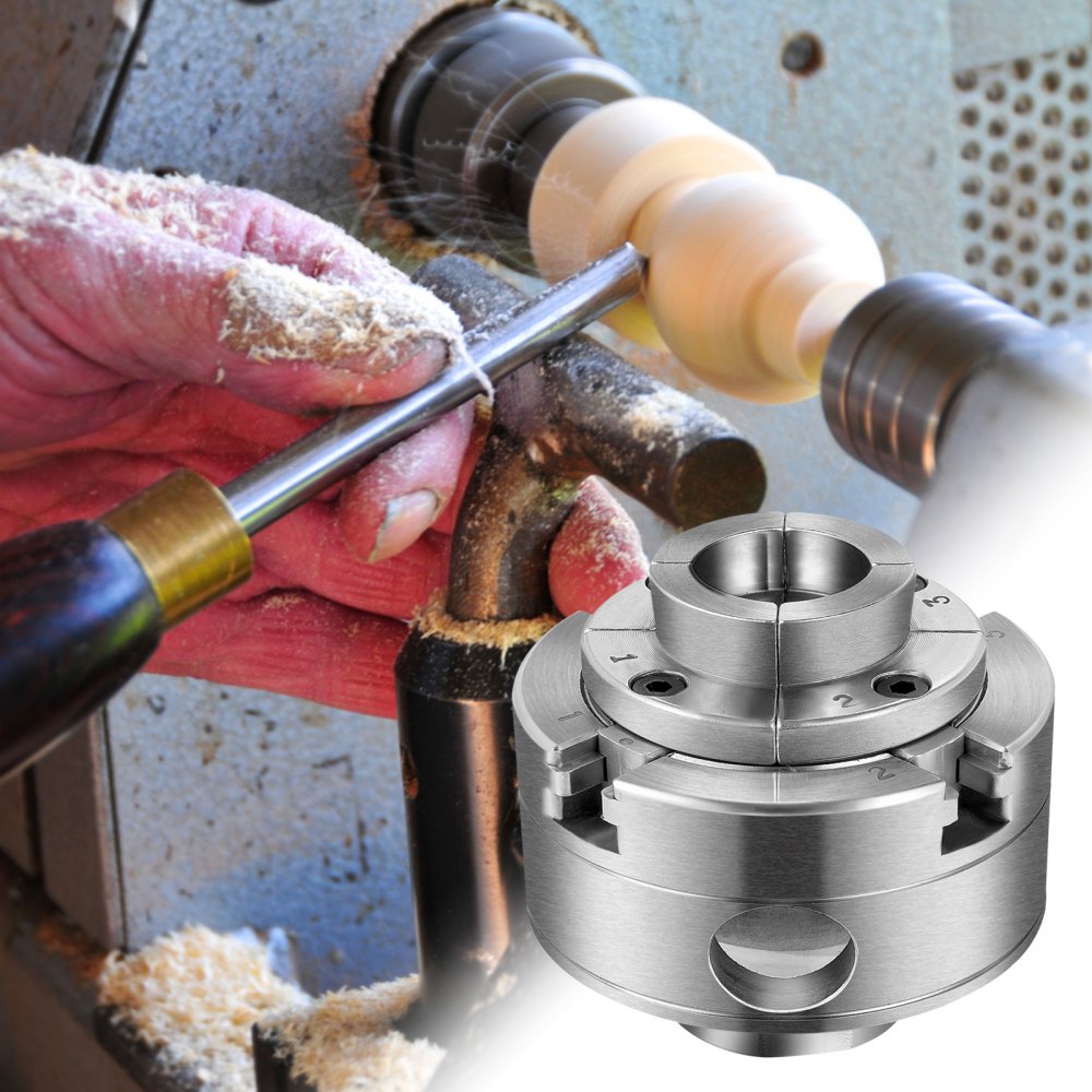 010407774309 - 2.75" VEVOR Wood Lathe Chuck with 1'' x 8 TPI Thread