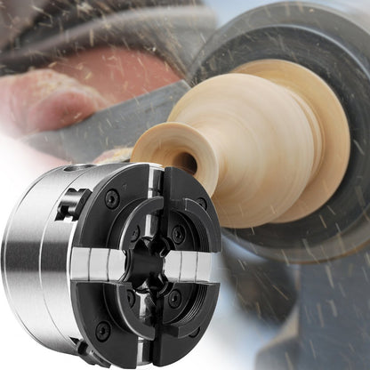010811714575 - 3.75 in Self-Centering Wood Lathe Chuck for Easy Use
