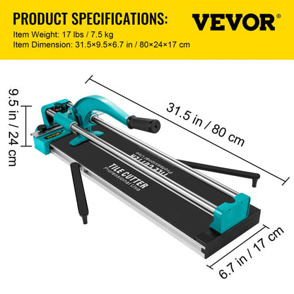 L-05 - Professional 24" Manual Tile Cutter with Infrared Guide