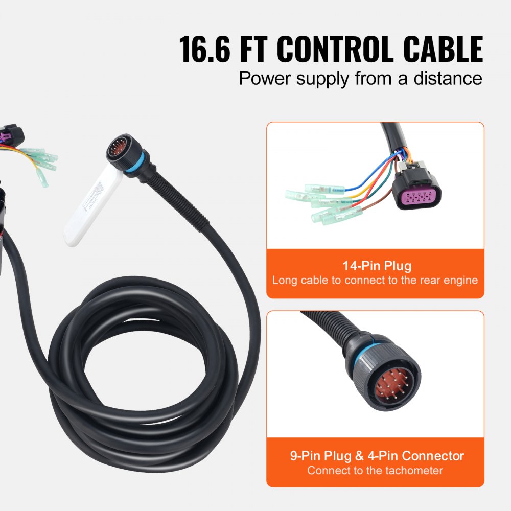 881170A13 - Durable Mercury PT Outboard Control Box with Smooth Operation and Trim Switch