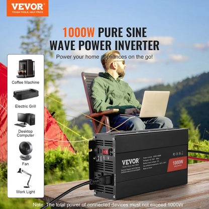 SGPE-1000W - Reliable 1000W Pure Sine Wave Inverter for Electronics