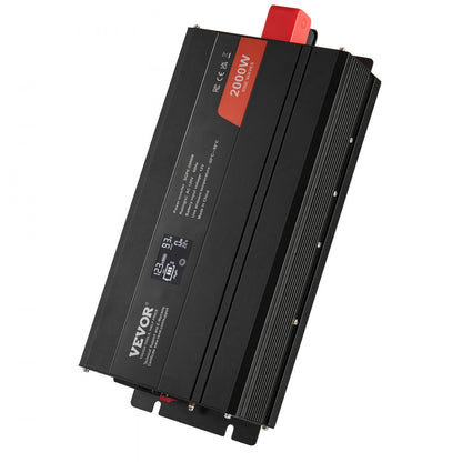 SGPE-2000W - 2000W VEVOR Pure Sine Wave Inverter with 2 AC & USB Ports