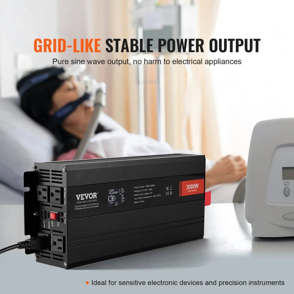 SGPE-3000W - 3000W Pure Sine Wave Inverter for Sensitive Devices