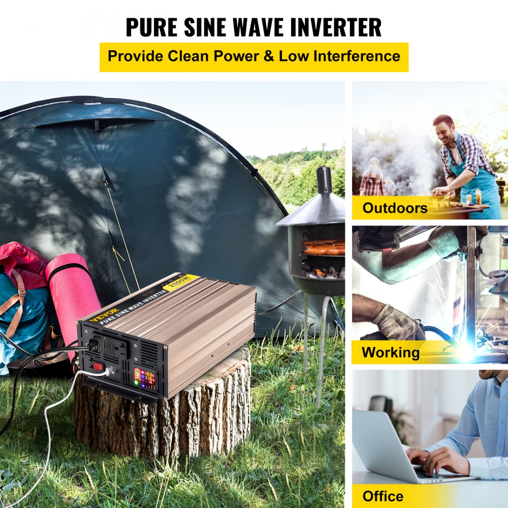 ZPX-2000W - Reliable 2000W Pure Sine Wave Inverter for Sensitive Devices