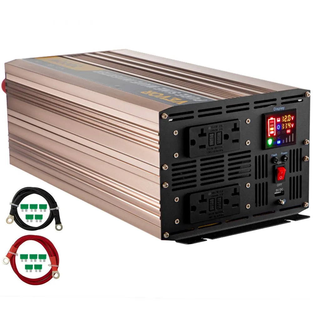 ZPX-3000W - VEVOR 3000W Pure Sine Wave Inverter for Sensitive Devices