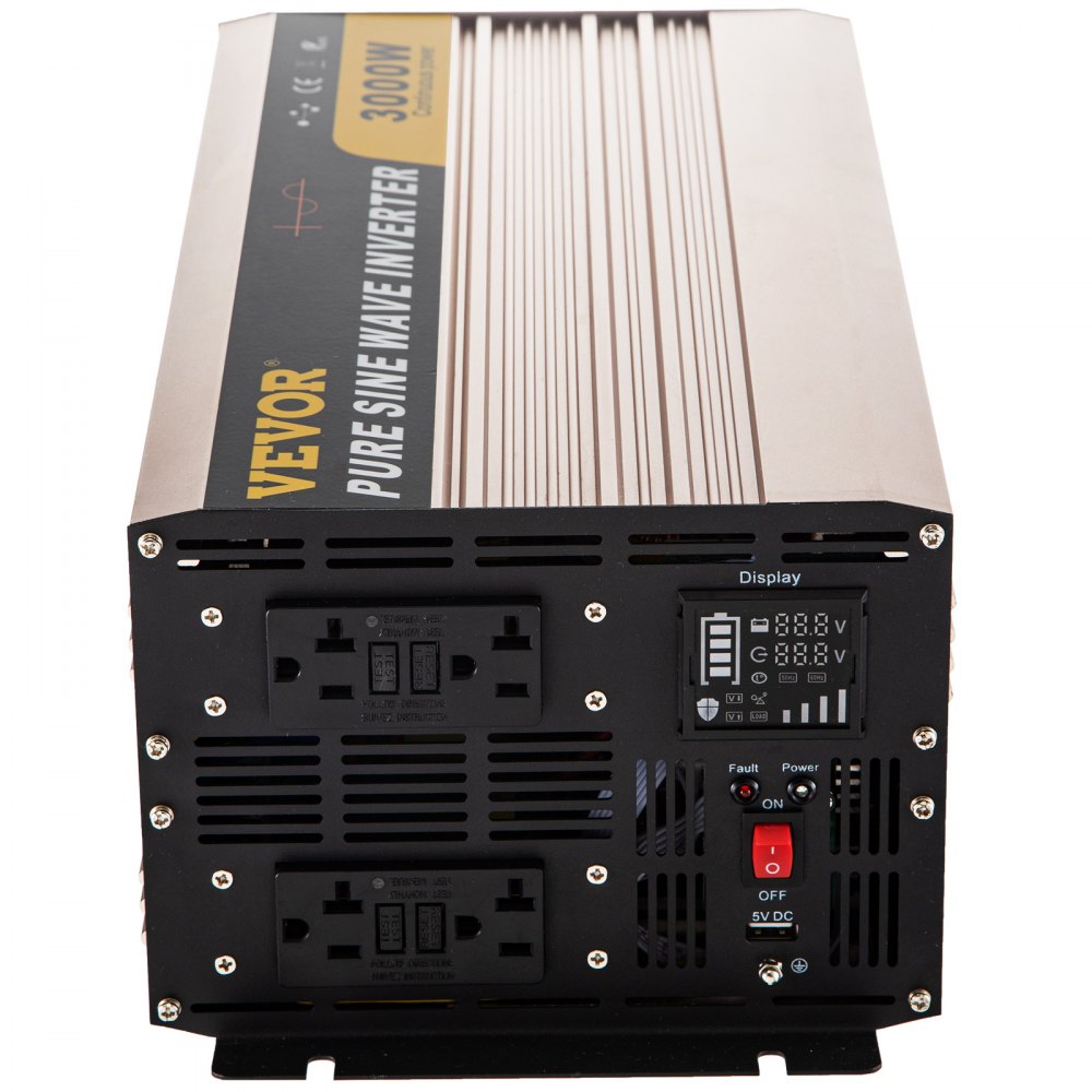 ZPX-3000W - VEVOR 3000W Pure Sine Wave Inverter for Sensitive Devices