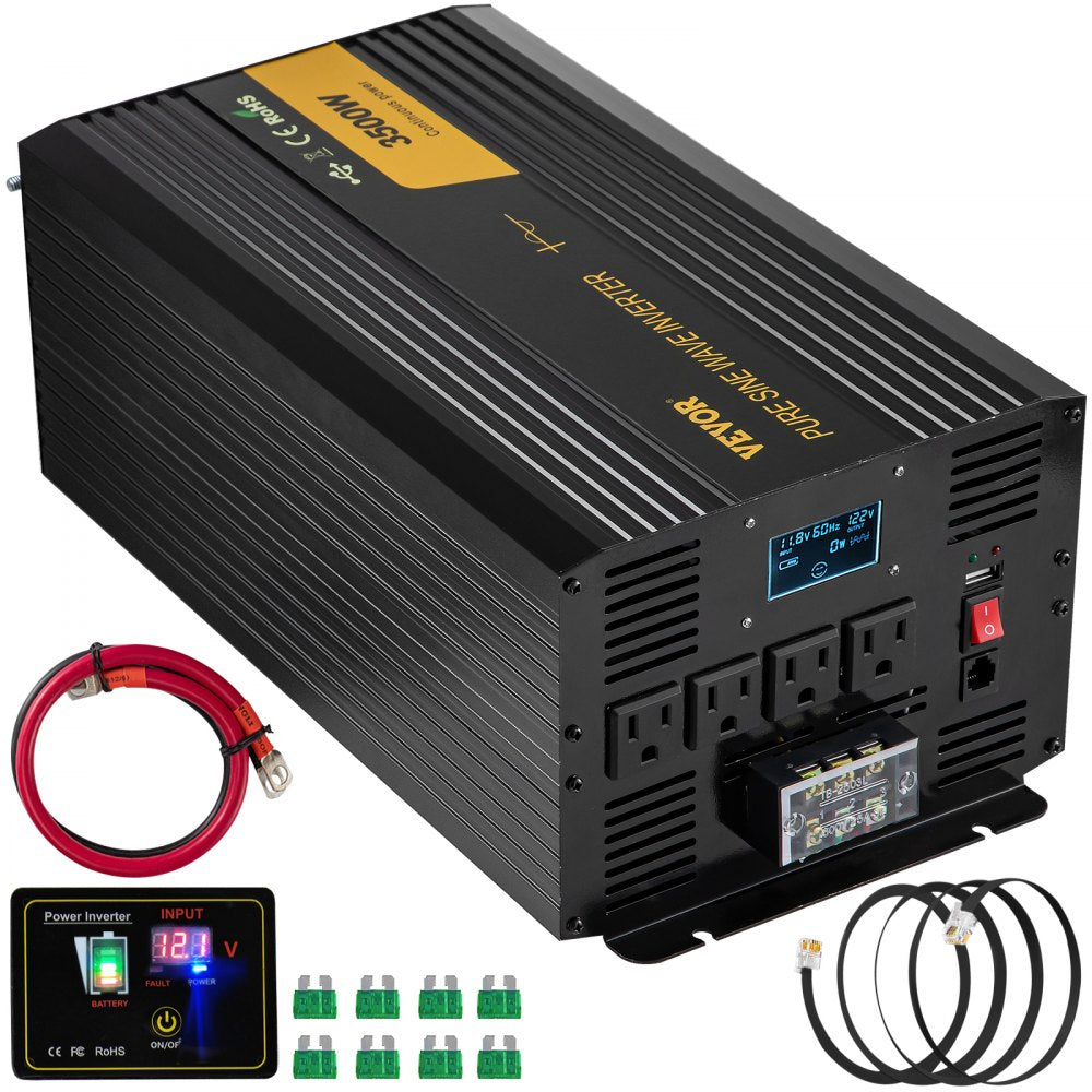 GYS-3500W - 3500W Pure Sine Wave Inverter with LCD & Remote Control