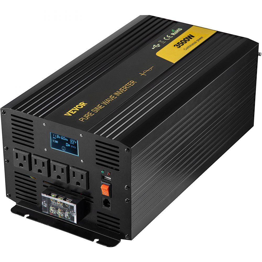 GYS-3500W - 3500W Pure Sine Wave Inverter with LCD & Remote Control
