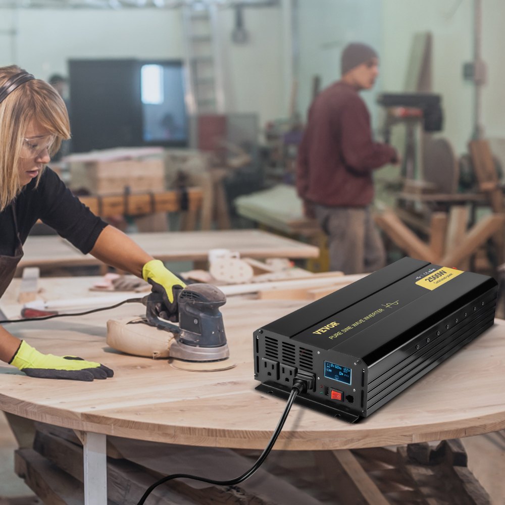 GYS-2500W - 2500W VEVOR Inverter with Remote & LCD, 12V to 120V