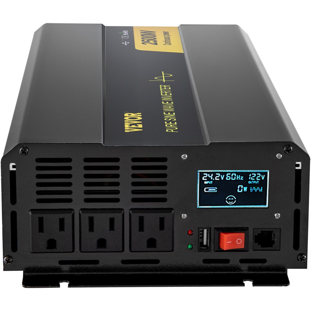GYS-2500W - 2500W Pure Sine Wave Inverter with LCD Display and Remote Control